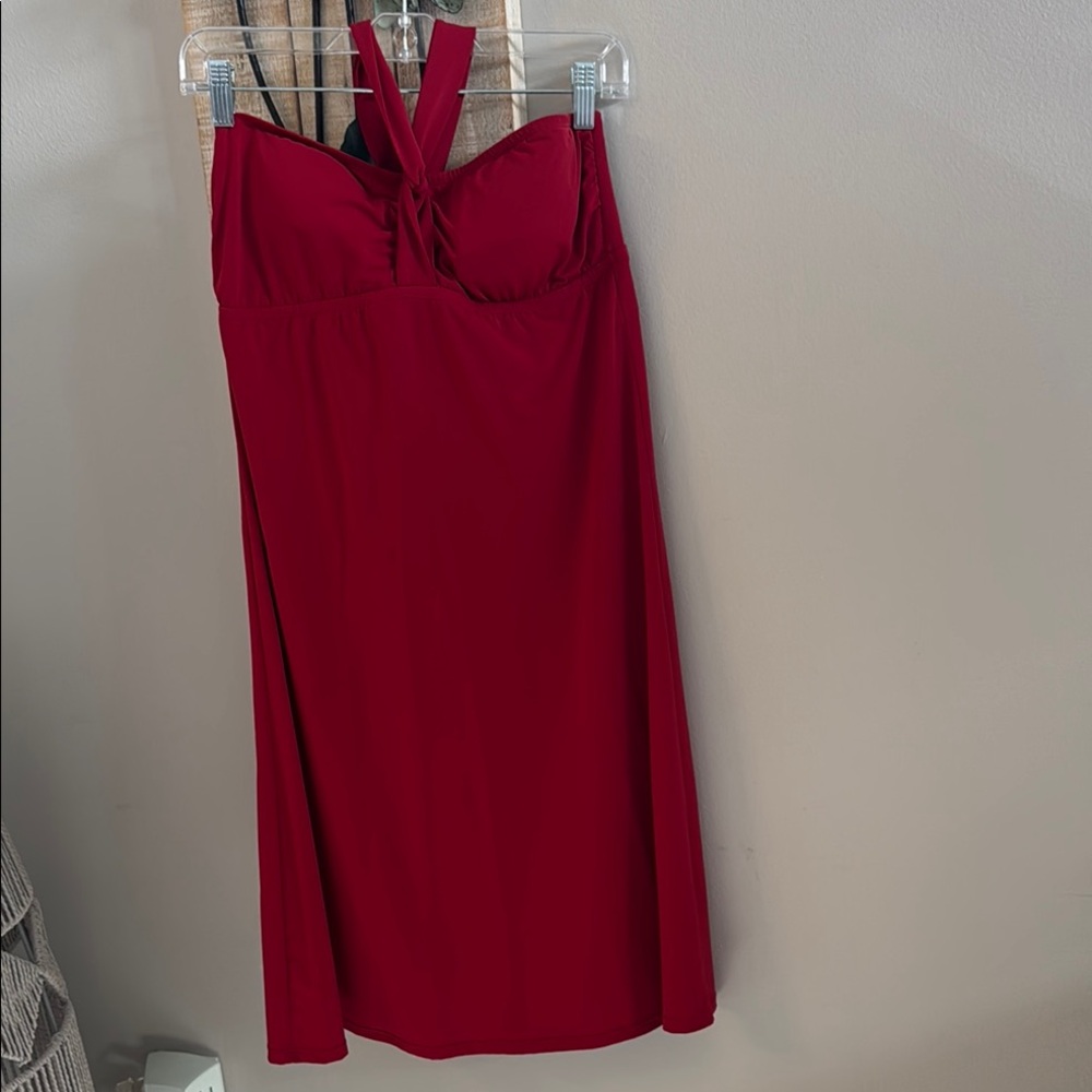 Jantzen Activewear Elegant beach cover up ties around neck Dress, padded bra